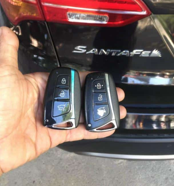 Làm chìa khoá xe Hyundai Santafe – Làm Chìa Khóa Xe Ôtô